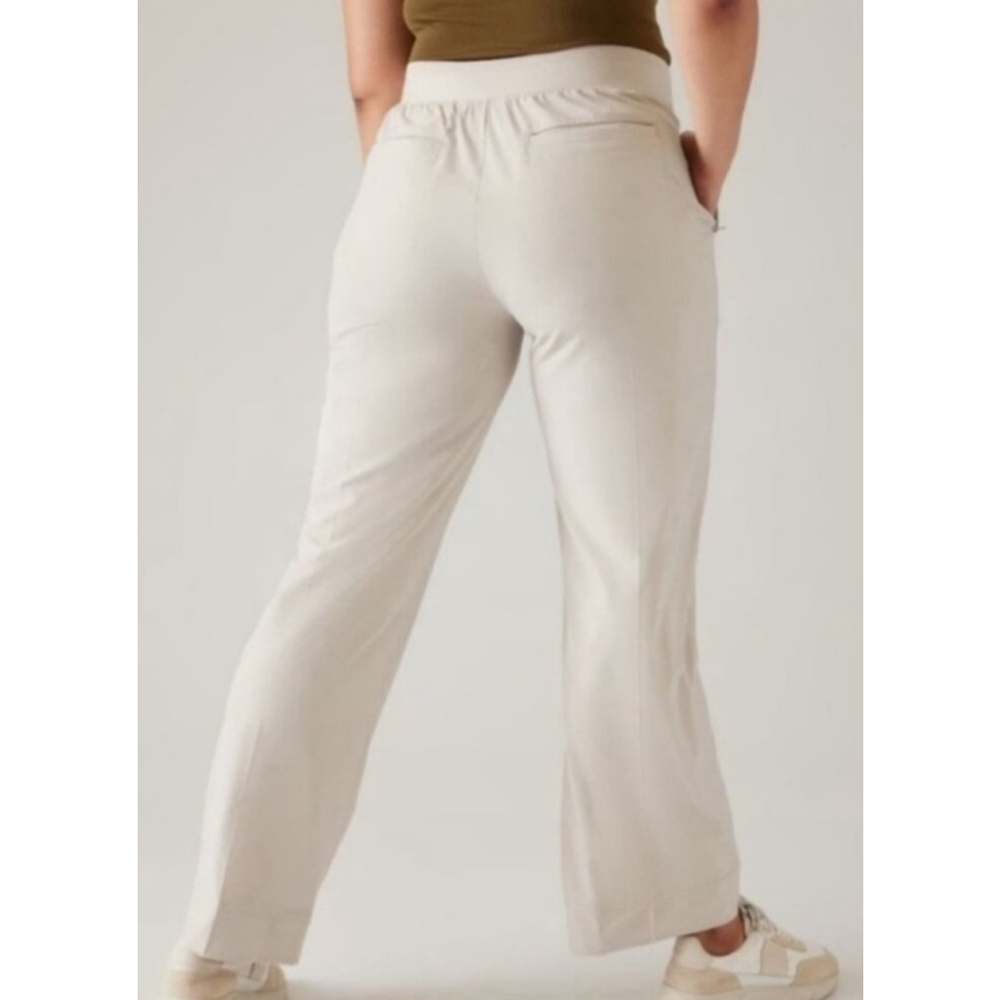 Athleta Brooklyn Heights High Rise Trouser Pants Womens Plus Size 18 Wide Leg - Picture 2 of 16